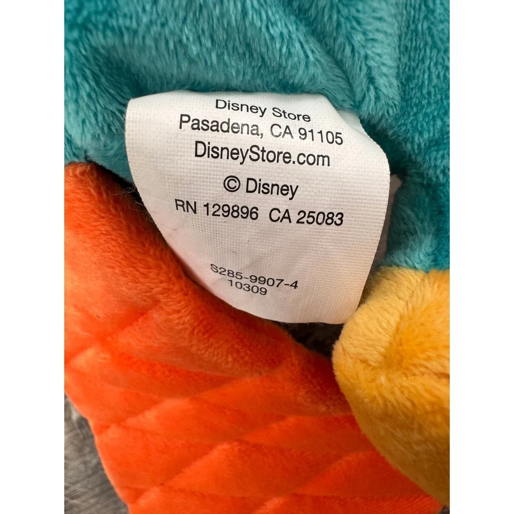 Disney Store Perry the Platypus Agent‎ P Plush Phineas and Ferb 21 Inch Teal